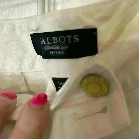 Talbots 14P white flair denim jeans women’s - Picture 3 of 6